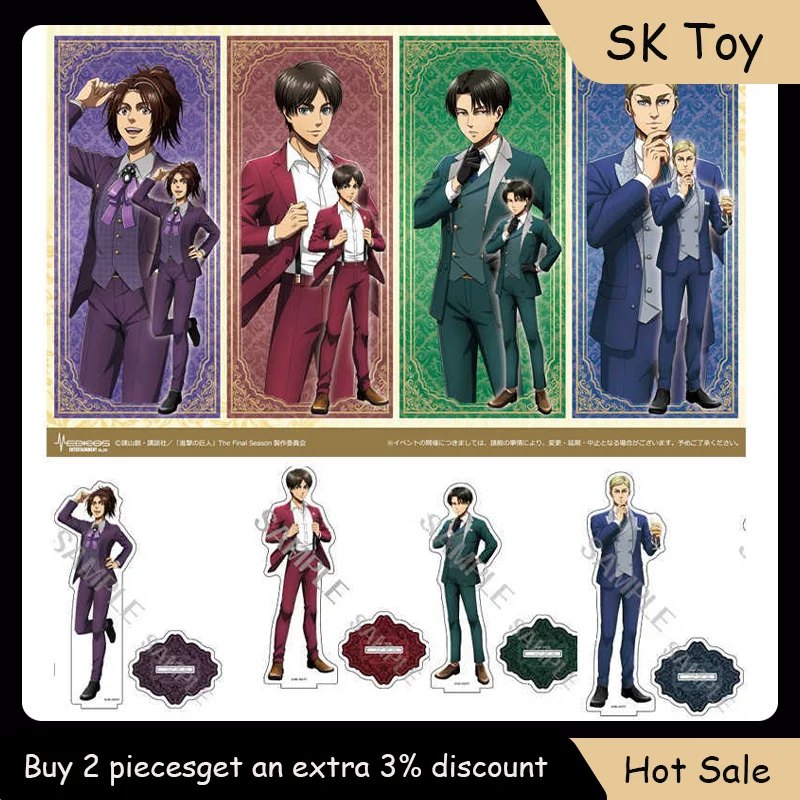 15cm-titan-anime-perifericos-ternos-de-festa-levi-ackerman-eren-jaeger-figura-acrilico-suporte-ornamentos-presente-para-amigos-colecoes