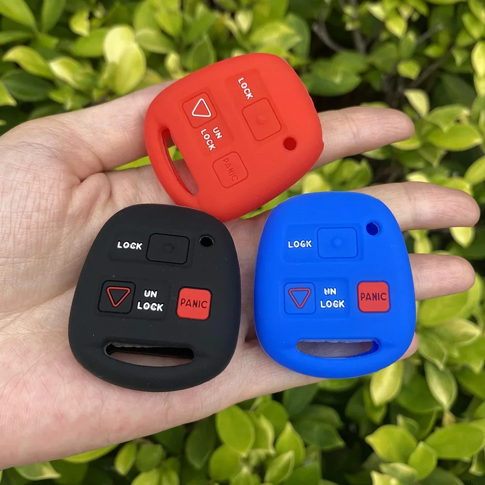 Silicone Car Key Cover Shell Fob for TOYOTA Avensis Camry Corolla RAV4 PRADO YARIS Tarago FJ Cruiser Land for Lexus Key Case