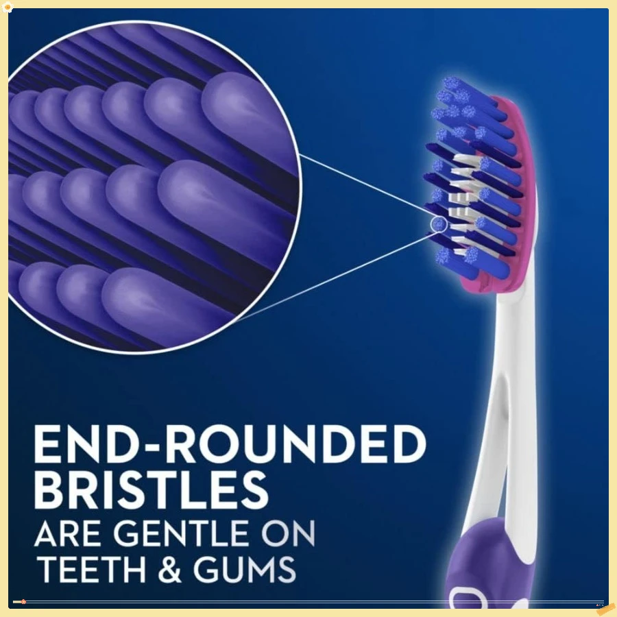 فرشاة أسنان بيضاء ثلاثية الأبعاد لإزالة البقع العميقة، 4 فرشاة أسنان ناعمة، تزيل 90% من البقع السطحية، وتبييض الأسنان