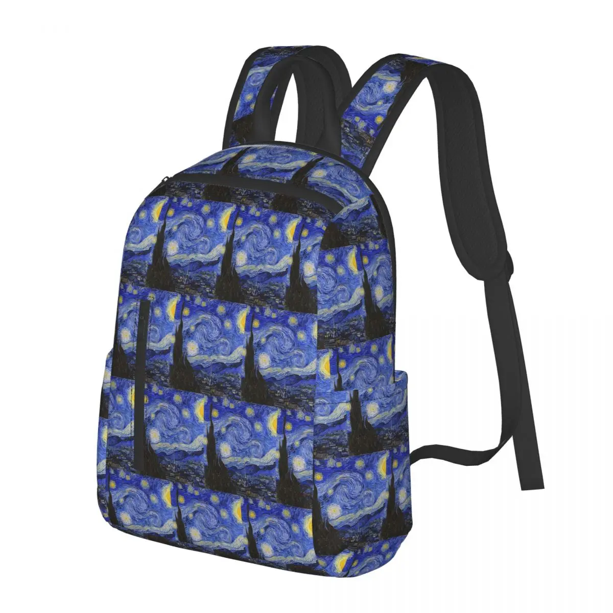 

The Starry Night By Vincent Van Gogh Student Backpack School Bag Hiking Travel Daypack for Boys Girls Bookbag Shoulder Bags