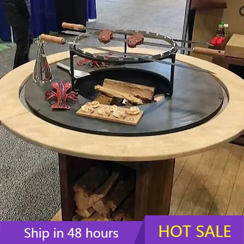 

POWER LEAP Corten Steel Metal Bbq Outdoor for Backyard Rusted Bbq Grill