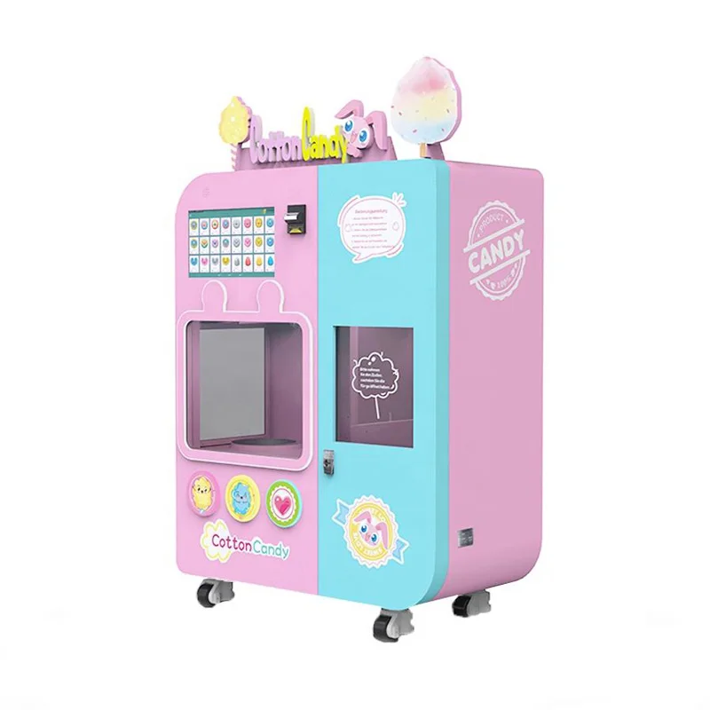 For sales Vending Machine Full Automatic Cotton Candy Machine Candy floss Making Machine