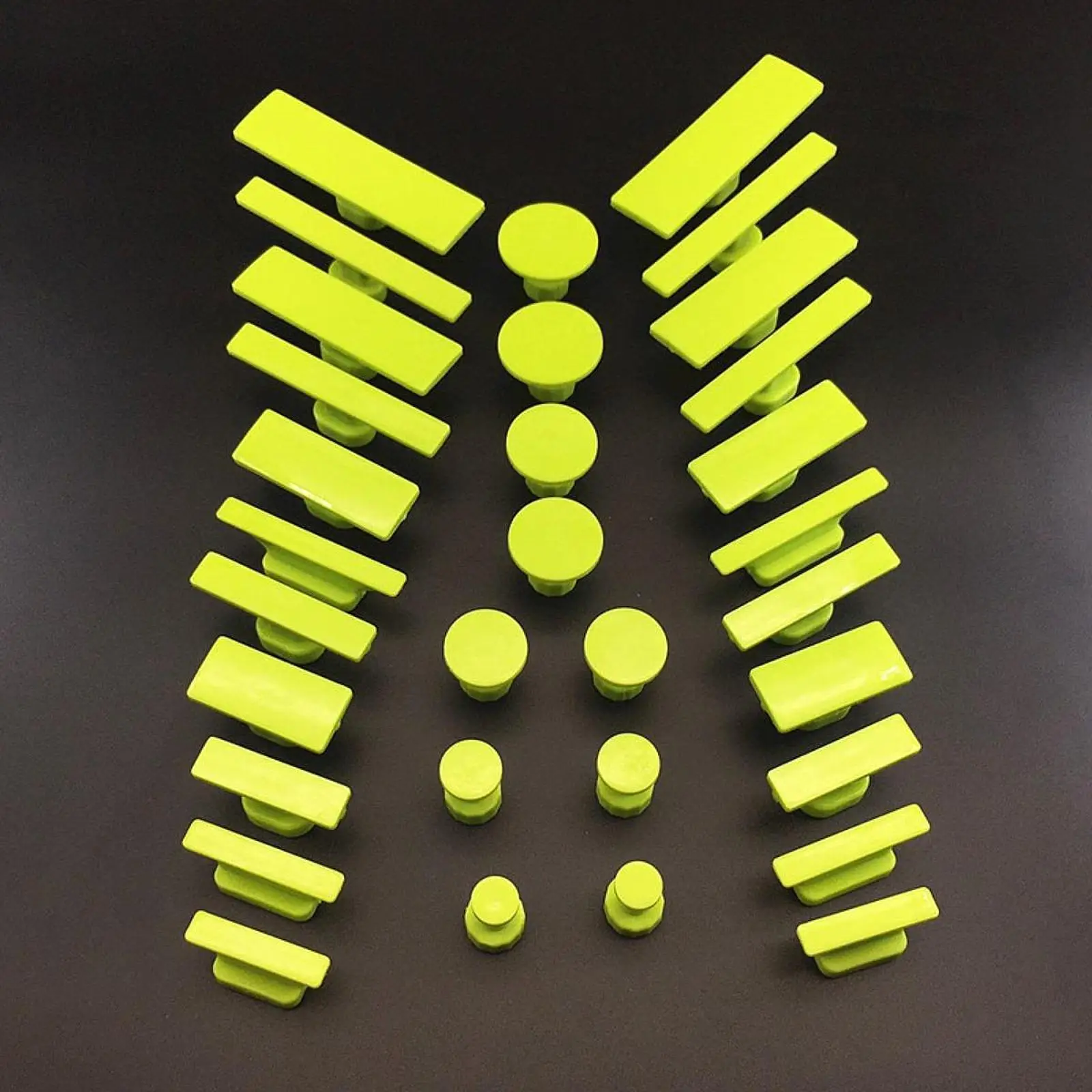 

Car Sheet Metal Dent Repair Hammer Heads Plastic Knock Down Tips Set for Paintless Dent Removal in Workshop and Garage