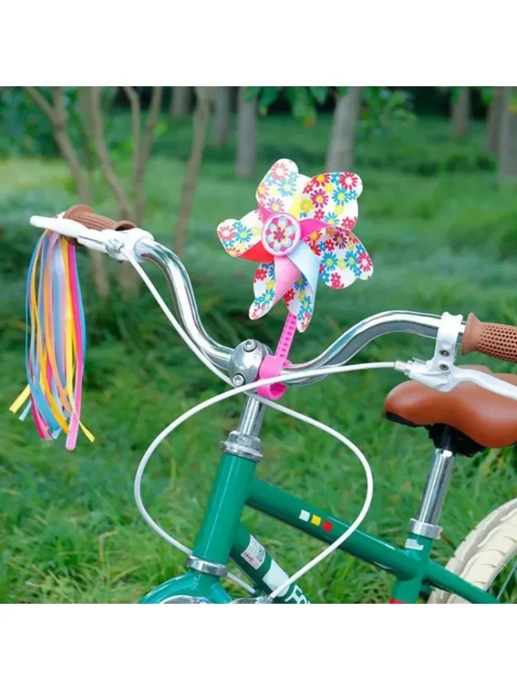 AliExpress 1Pc Kids Bike Windmill - Cartoon Short Pole Decor for Tricycle & Scooter Handlebars