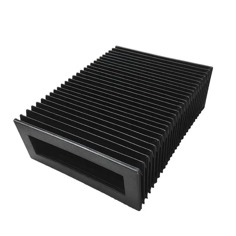 Rectangle cnc accordion bellows, Internal:275mmx210mm,External:315mmx250mm,Lmax:3350mm