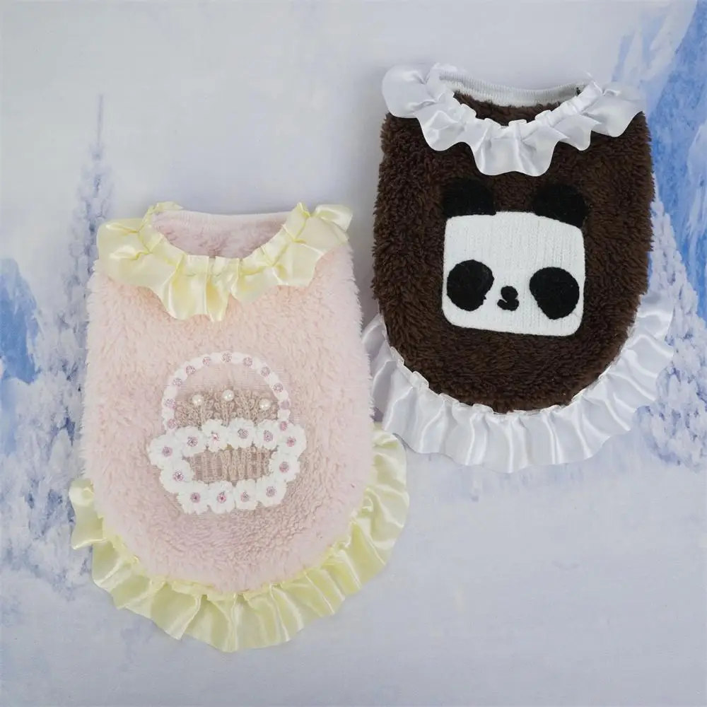 2/3/4PCS Pet Clothes Lovely Design Thick And Fluffy Comfortable Convenient Dog Clothes Autumn And Winter Pet Clothes