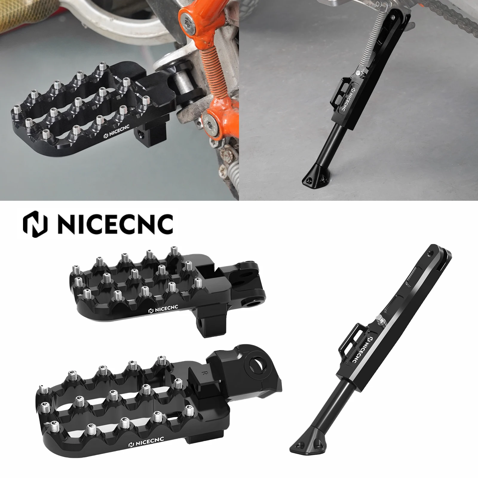 

Lower 20mm Footrest Footpeg Adjustable Kickstand For KTM 690 SMC R 690 Enduro R 16-24 For Husqvarna 701 Enduro GasGas 700 SM/ES