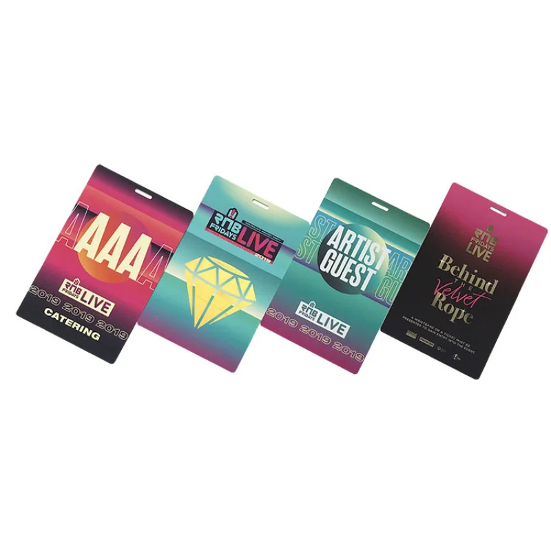 

Custom Wholesale Hot Selling Printing Plastic Athlete pass Id Badge Card