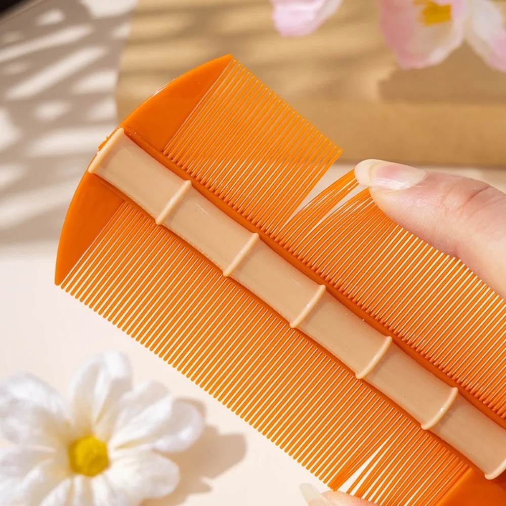 المحمولة على الوجهين الخيزران القمل مشط إزالة القشرة فروة الرأس فائقة الكثافة التطهير فروة الرأس مشط المهنية السلس تدليك مشط #3