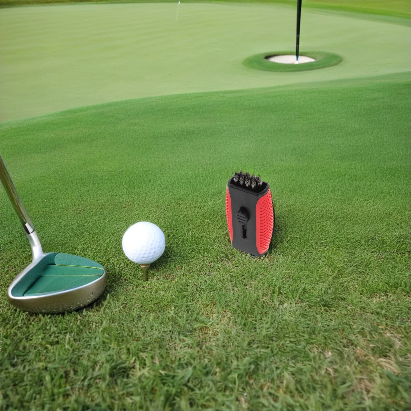 

Retractable Golf Cleaning Brush Double-Sided Soft Stiff Bristles Club Face Groove Cleaner Portable Golf Brush Cleaner