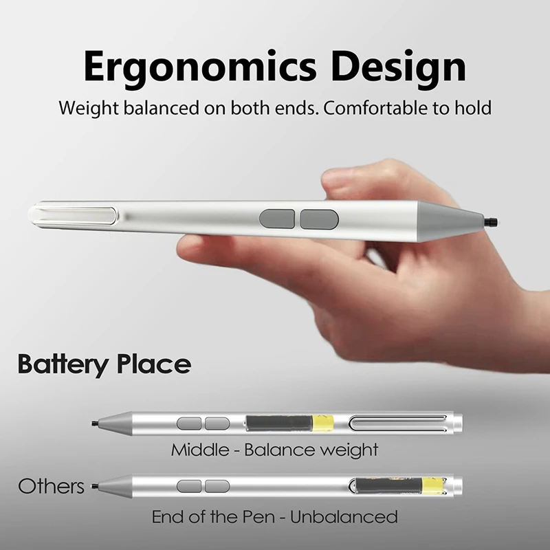 NEW-4096 Levels Stylus Pen For Surface USB-C Charging For Microsoft Surface Pro 10 9 8 7 6 5 4 3 X/Surface Pro 11/Laptop 4