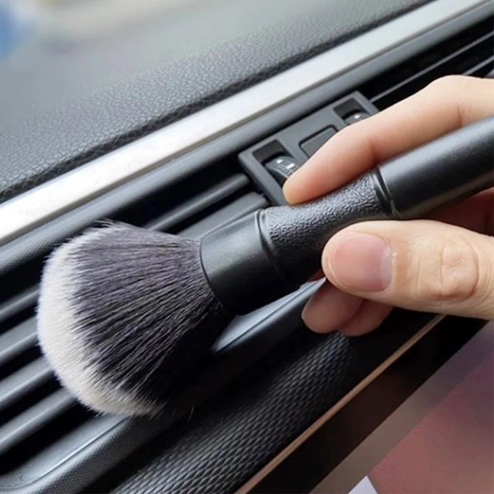 3PCS Car Detailing Brush Super Soft Auto Interior Detail Brush With Synthetic Bristles Car Dash Duster Brush Accessories