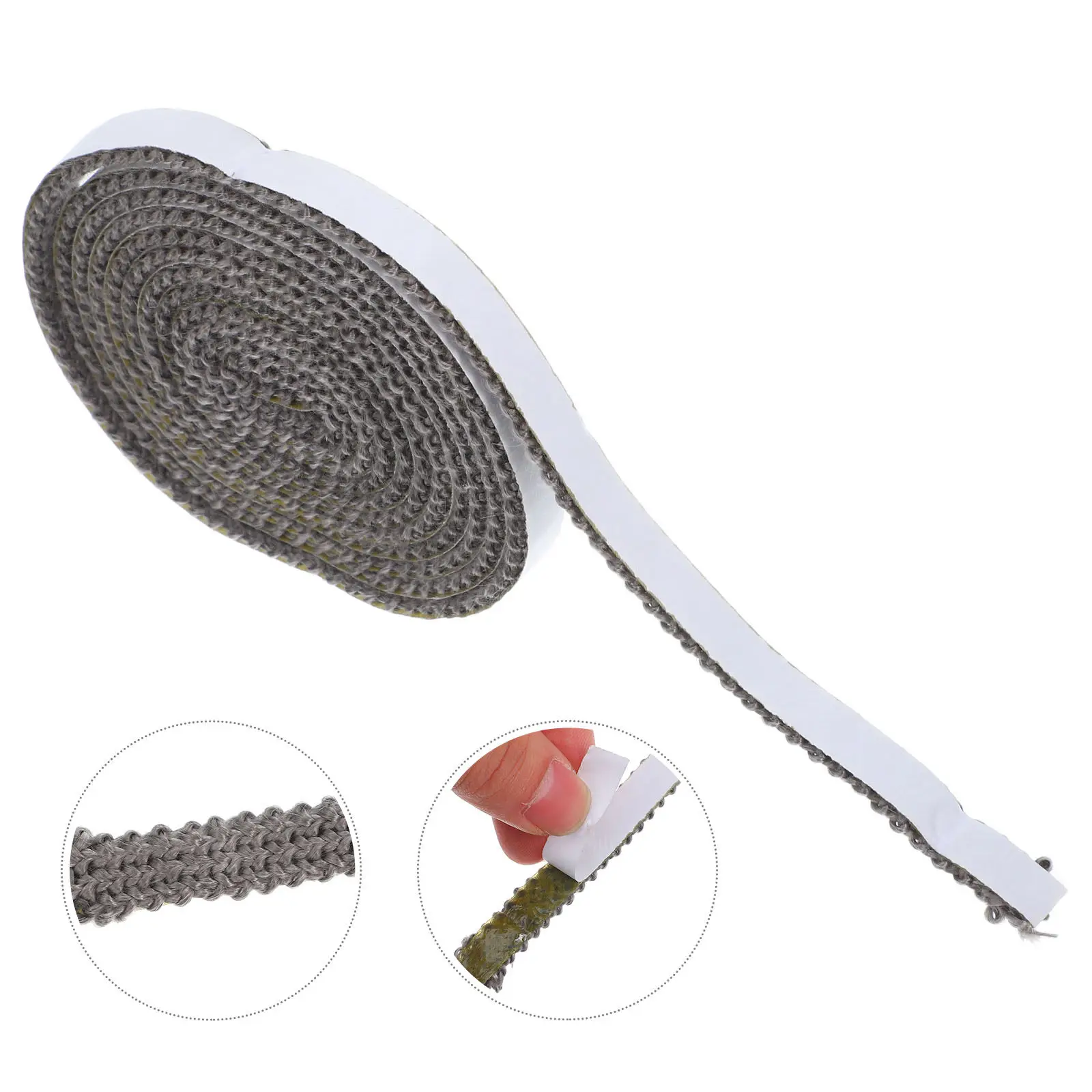 Resistant Stove Rope Gasket For Wood Stove Door Seal Winter Heating Self Adhesive Flat Fiberglass High Temperature