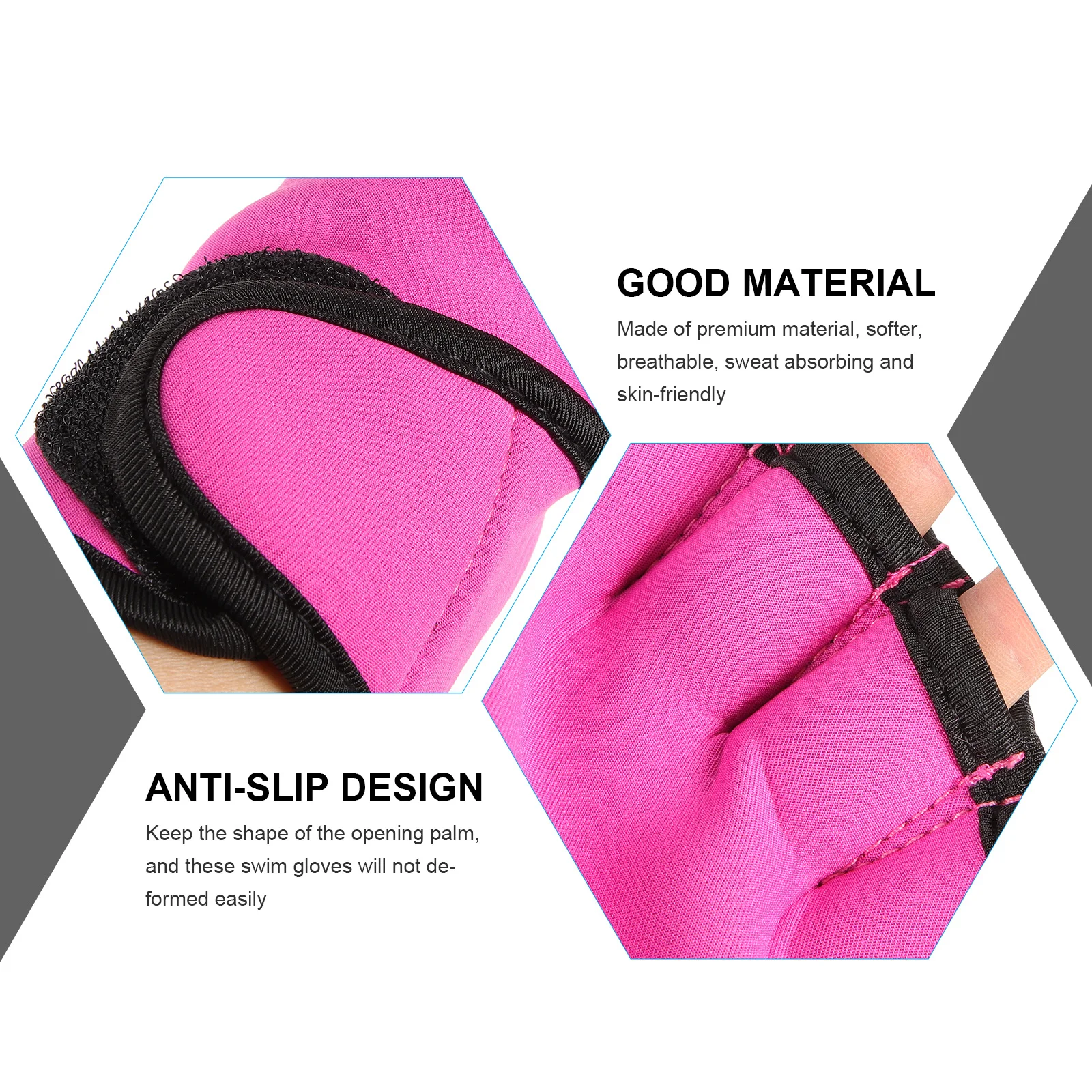 

1Pair Swimming Gloves Durable Swim Mittens Adjustable Wrist Strap Swim Training Gloves for Diving Swimming Water Fitness