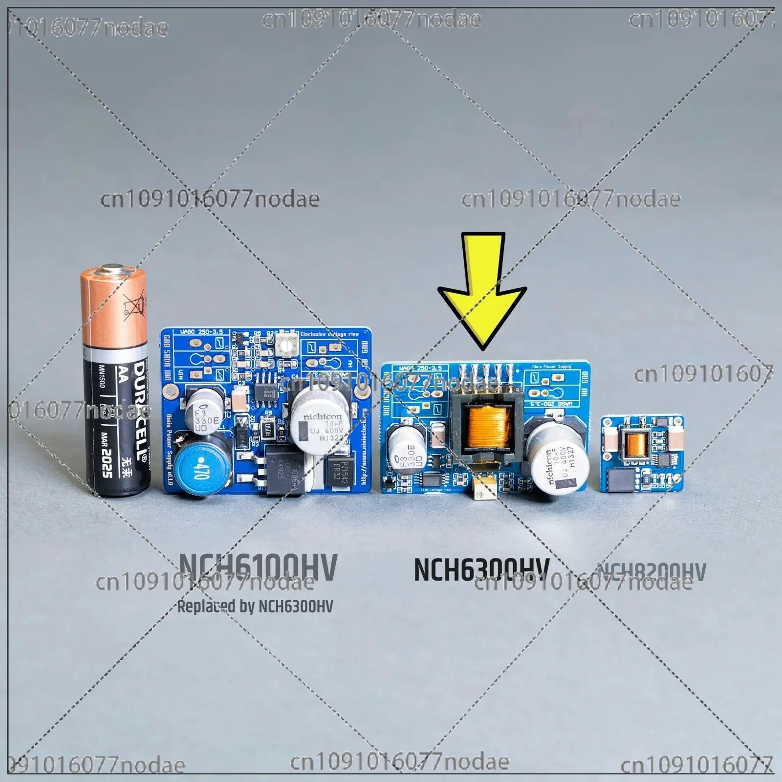 Nch6300hv Glow Tube Glow Clock Nixie High Voltage Boost Module. Lithium Battery or 5V USB Input