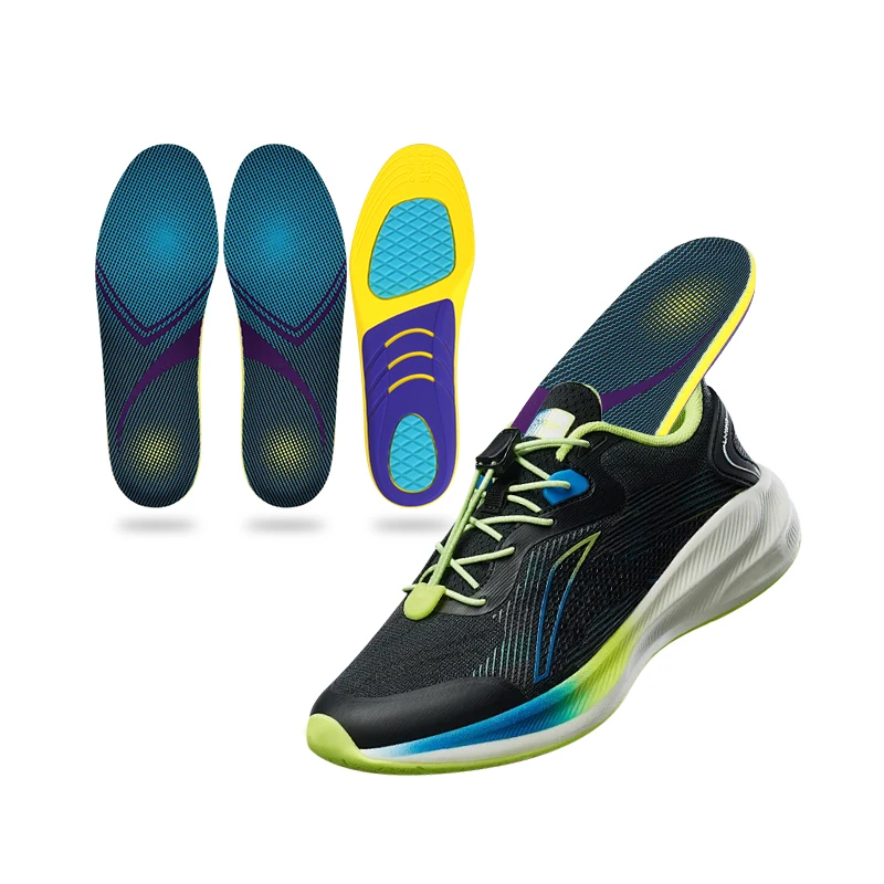 Sweat absorbing and non slip insole, forefoot shock-absorbing and shock-absorbing insole, anti twist lightweight sports insole