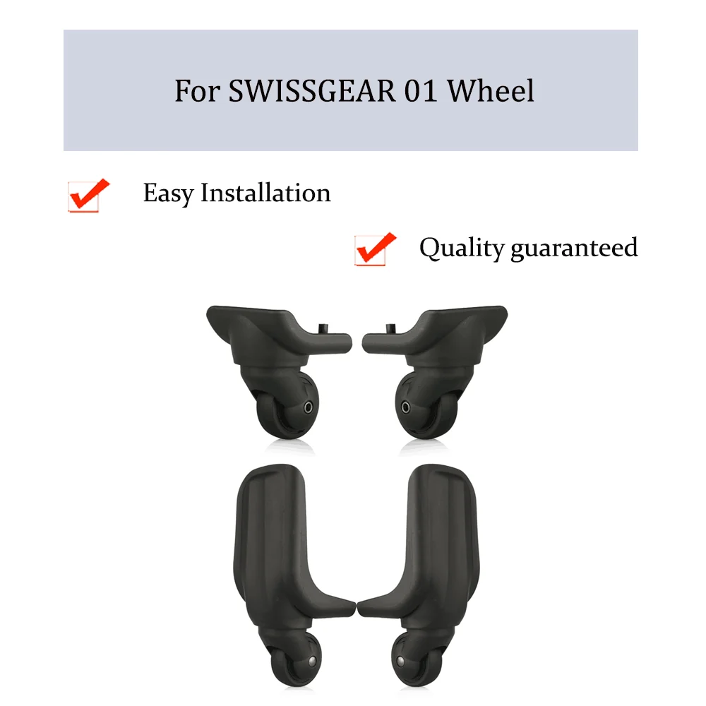 For SWISSGEAR 01 Universal Wheel Replacement Trolley Case Luggage Pulley Silent Smooth Shock Absorbing Accessories Caster Wheels