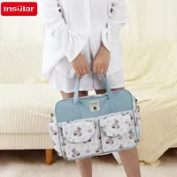 Mommy Diaper Bag For Babies LargeCapacity Organizer Waterproof Wide Opening Travel Messenger Crossbody Bag Mummy Baby Nappy Bag