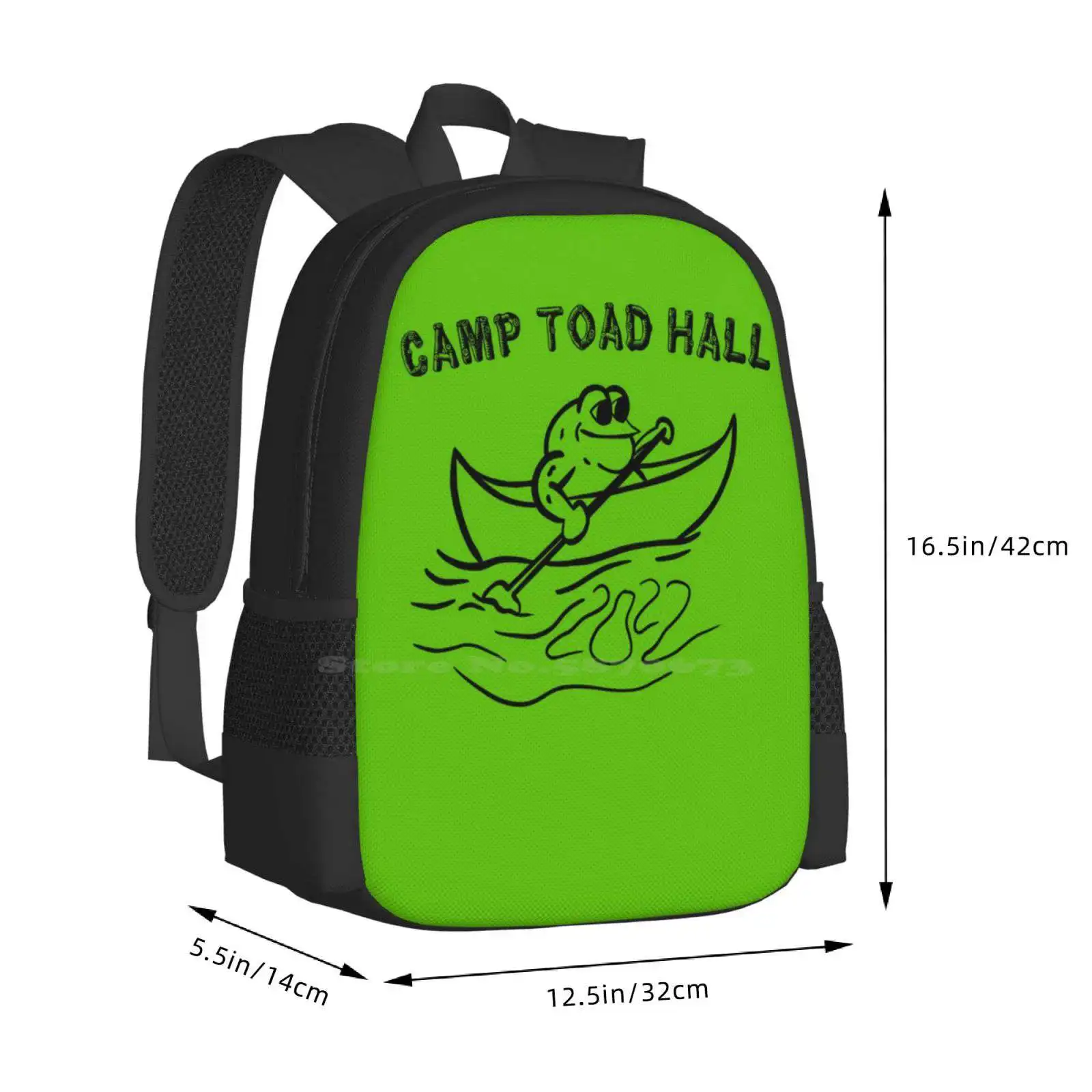 Camp Toad Hall 2022 Diseño de patrón de moda Viaje Laptop Mochila escolar Bolsa Camp