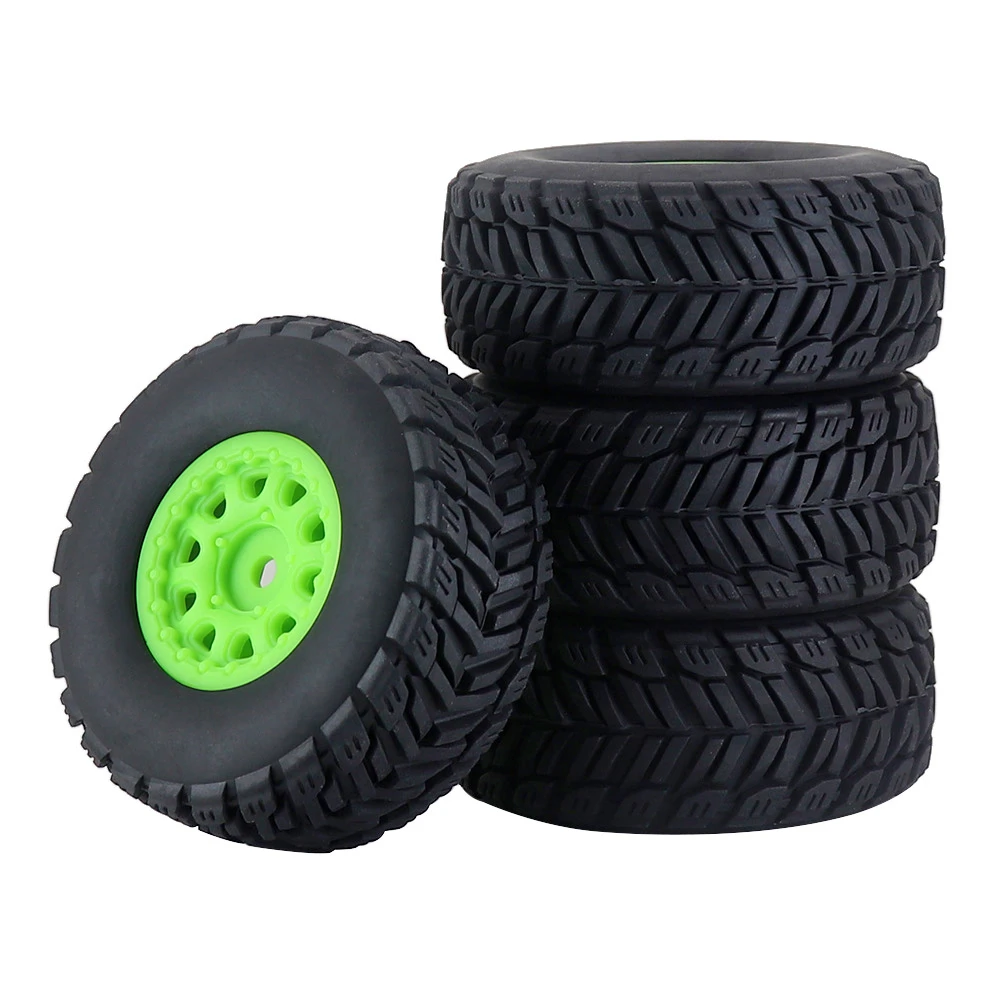 

4pcs 65mm Rubber Tires 12mm Hexagonal Ara550116 Suitable For Arrma 1/14 Mojave Grom Rc Car Upgrade Parts Accessories