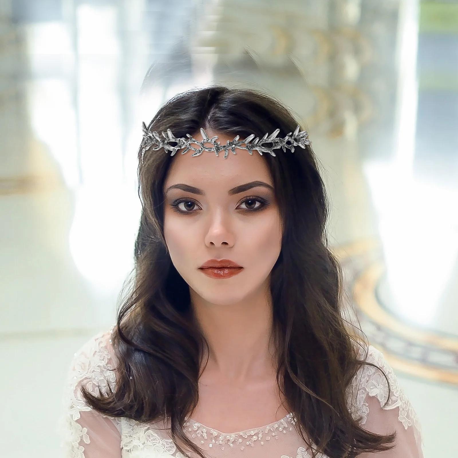 

Crown Hair Accessory Womens Girls Metal Wedding Bride Tiaras Headband Bridal Prom Accessories Classic Color Long Term Use