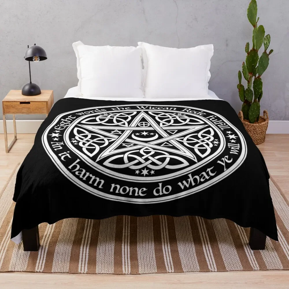 Celtic Pentagram Throw Blanket Single cosplay anime Fluffy Softs Blankets