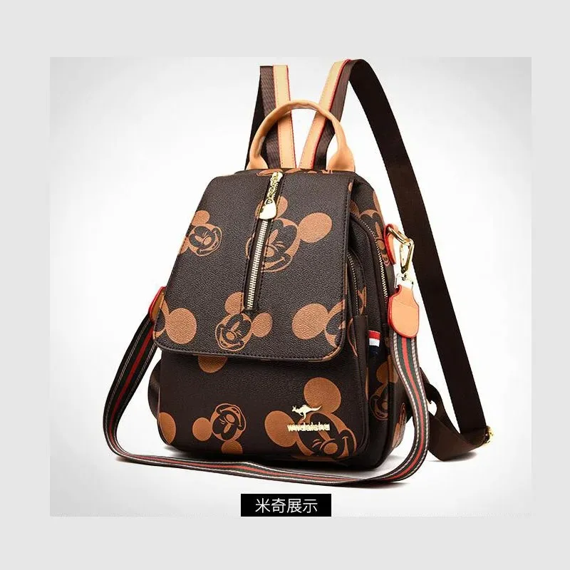 Disney New Fashion Mickey Ladies Backpack High Quality Large Capacity Multifunctional High-end Storage Ladies Backpack