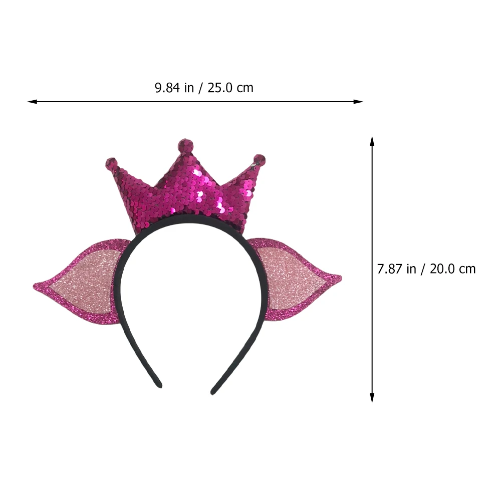 

2 шт., повязки на голову в форме короны, повязки для волос на тему зодиака, декоративные обручи для волос для вечеринки, фестиваля, розового цвета, легкие, удобные, забавные