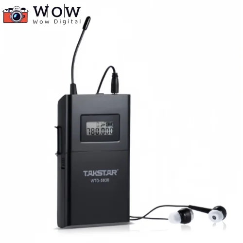 Takstar WTG-500R Extra Receiver For WTG-500 UHF Frequency Wireless Audio System For Tourist Guide/Teaching, Receiver + Earphone