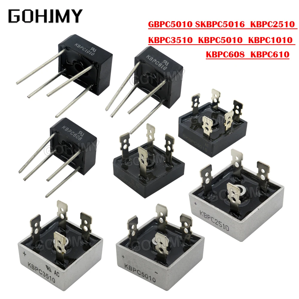 1/5 шт. GBPC5010 SKBPC5016 KBPC2510 KBPC3510 KBPC5010 KBPC1010 KBPC608 KBPC610