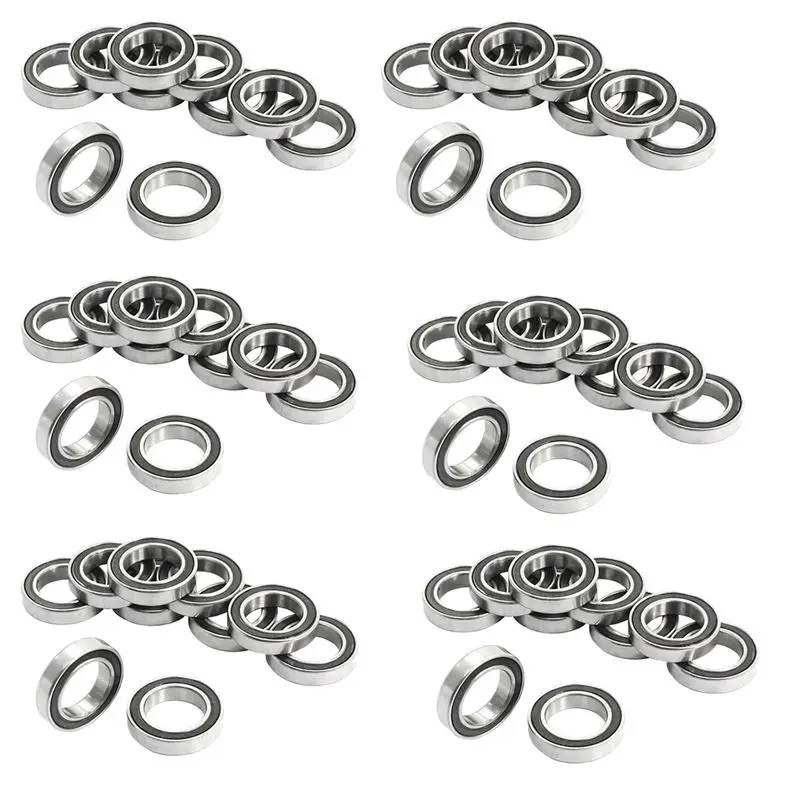 

TFTP-60Pcs 6802-2RS 15X24x5mm Металлические герметичные шарикоподшипники с глубоким пазом
