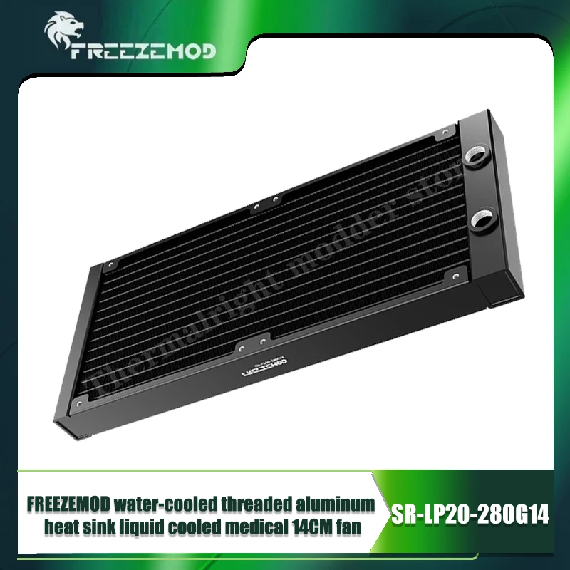 

Радиатор Freezemod 280, алюминиевый водяной охладитель, теплообменник, черный, SR-LP20-280G14