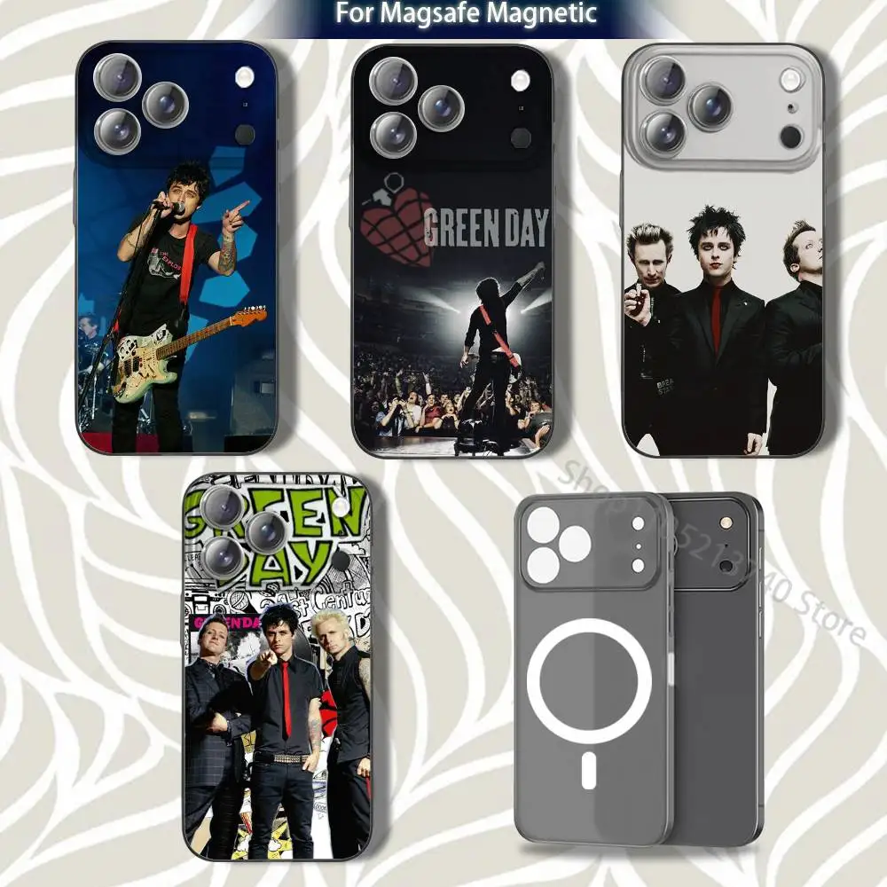 

D-Day BandS Popular GreenS Phone Case For iPhone 15,12,11,14,13,17,16,Plus,Air,Pro,Max,E,Mini for Magsafe Magnetic Frosted Grey