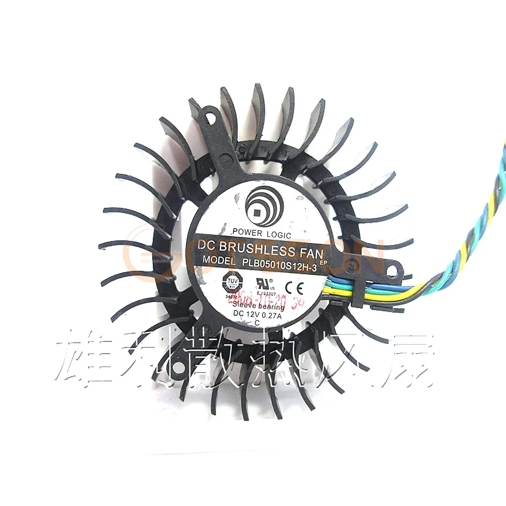 

+NEW PLB05010S12H-3 For PowerLogic DC 12V 0.27A 4-wire 55x55x13mm Cooling Fan