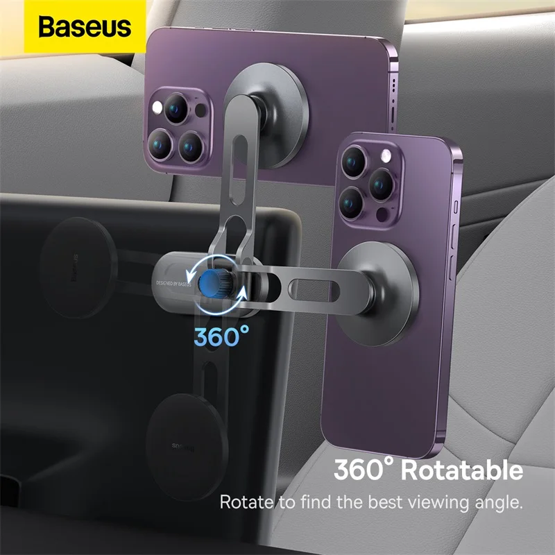 Baseus Magnetic Holder Car Phone Holder Stand Foldable Telephone Support Mount For iphone 12 13 14 Pro Max