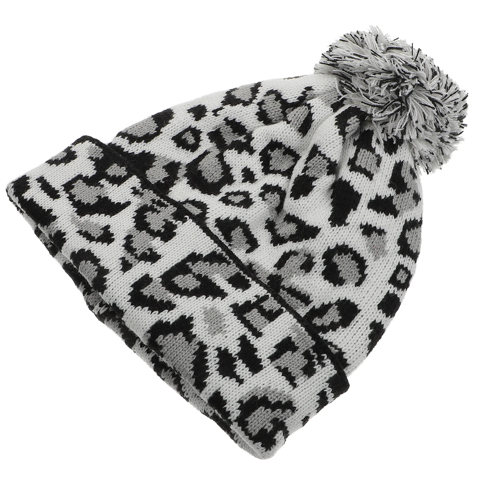 

1pc Winter Warm Hat for Men Women Acrylic Wool Beanie Knitted Ear Cover Fashion Heat Protector Ball Cap Holiday Gift