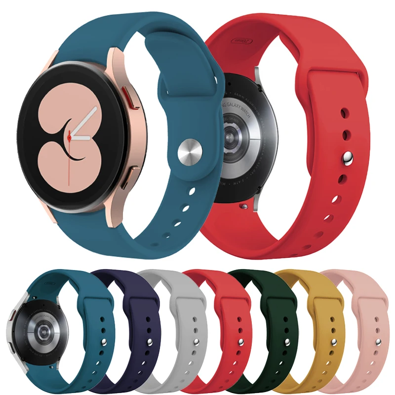 Silicone Strap For Samsung Galaxy Watch 6 5 4 44mm 40mm Bracelet Galaxy Watch 6 4 classic 46mm 42mm 47mm 43mm 5 pro 45mm band