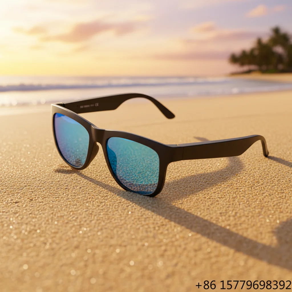 

Hot Sale Classic Button+Touch Control Smart Glasses Polarized TAC Lens Bluetooth Eyewear