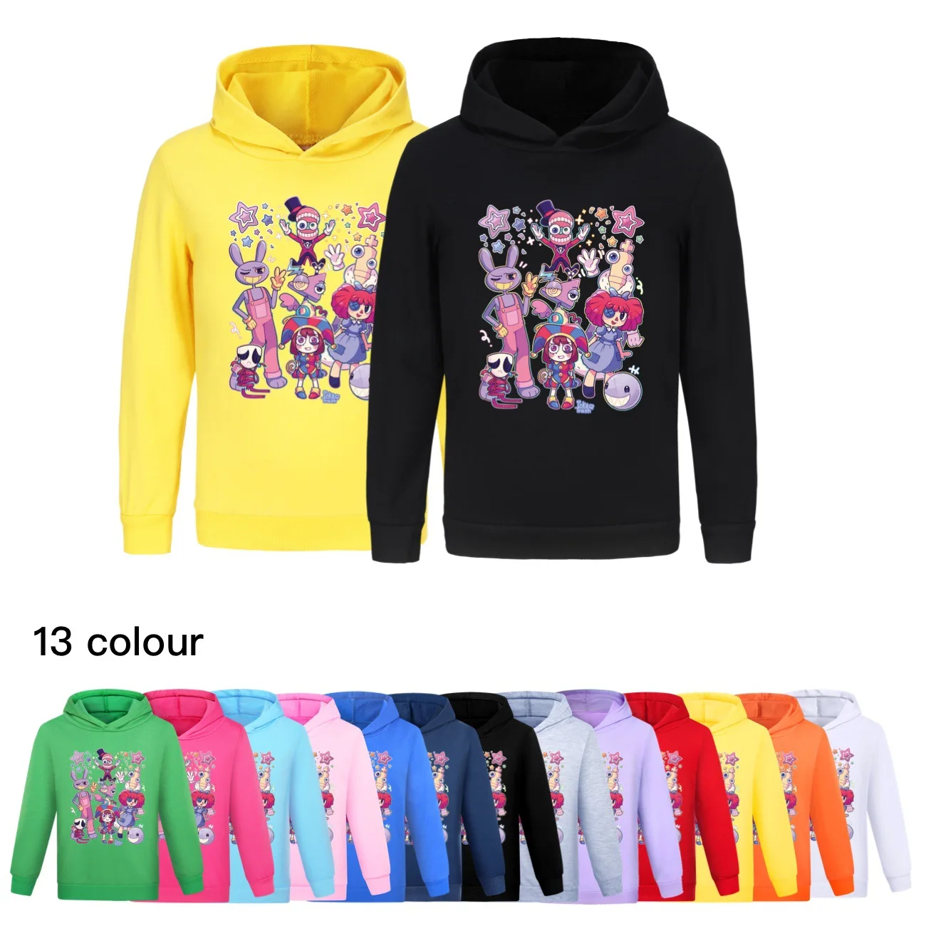 2024Kids Clothes The Amazing Digital Circus merch New Hoodie Sweatshirts Boys Hoodies Youth Boys Hooded Girls Streetwear 2895