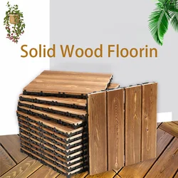 Decoration Of Household Splicing Solid Wood Flooring, Terrace, Courtyard, Outdoor Ground, Balcony Renovation, Solid Wood Floorin