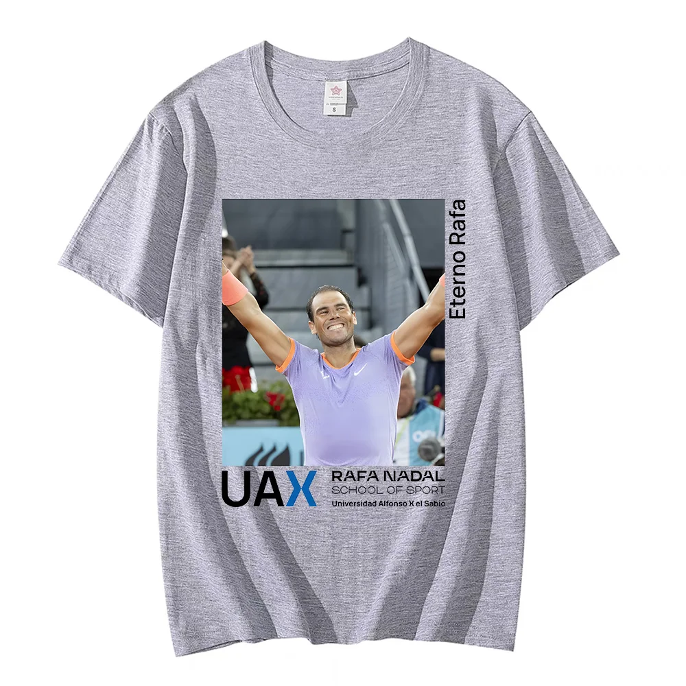 Rafael Nadal Classic Commemorative T-shirt 20 Grand Slam Champion Tshirt Unisex Cotton Nadal Spain Tennis Fans Gift Tees Clothes