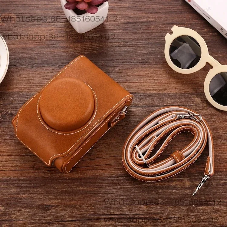 Genuine Leather Camera Case for D-LUX7/8 Typ109, Compatible with SOFORT2 C-LUX D6 D5 LX100 Models