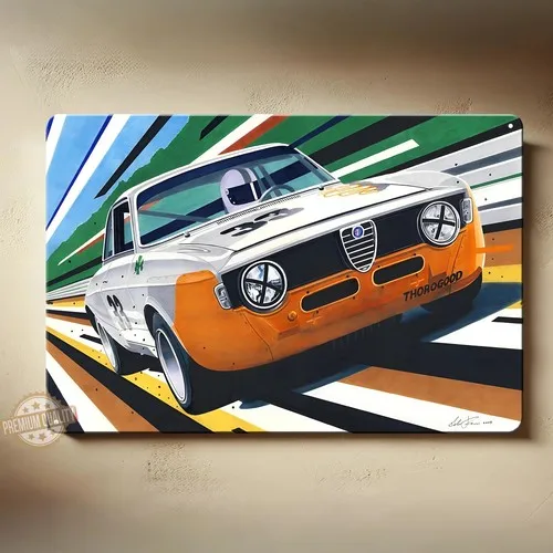Romeo Gta Car Metallposter – Schildgröße: 8 x 12 Zoll (20 x 30 cm) – Aluminium