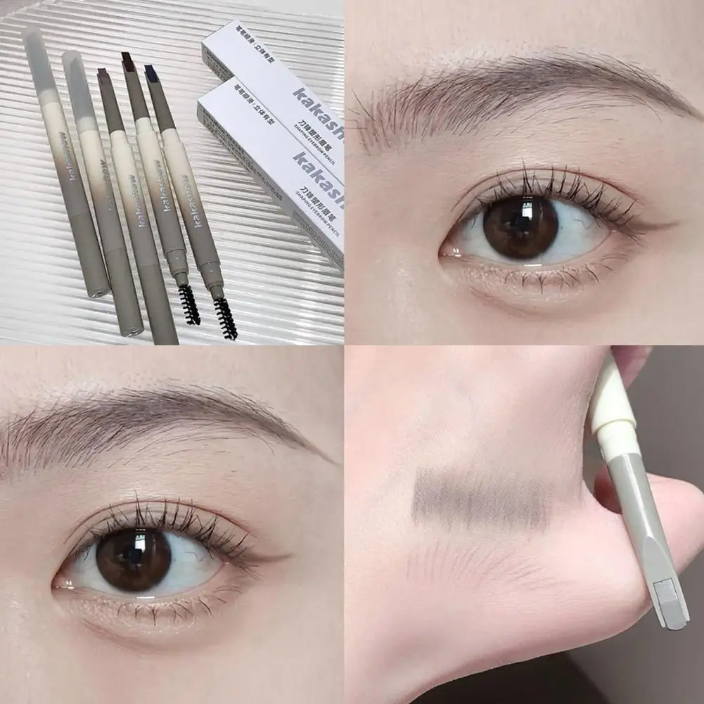 1pcs Ultra Fine Double-Ended Eyebrow Pencil Waterproof Sweat-proof Long Lasting Professional Eye Makeup For Women