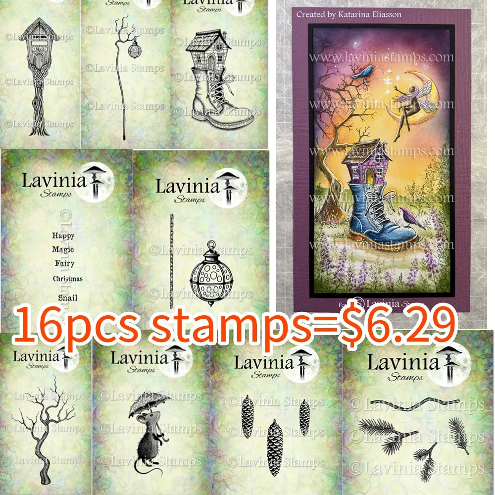 

Faelight Chronicles Stamp Bundle Stamps & Stencil Scrapbook Diary Decoration Embossing Template DIY Greeting Card Handmade