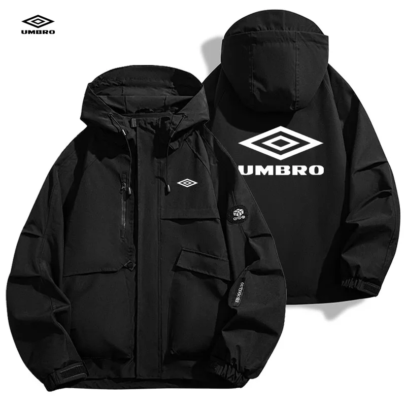 UMBRO Chaquetas de senderismo impermeables para hombre, cortavientos a prueba de aceite para mujer, chaqueta antirrayas para pesca, camping y senderismo, unisex