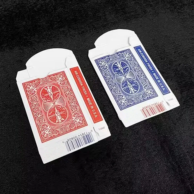 20Pcs Empty Playing Card Box Magic Accessories Red/Blue Poker Deck Case Magician Card Magic Tricks Props Original Old Version