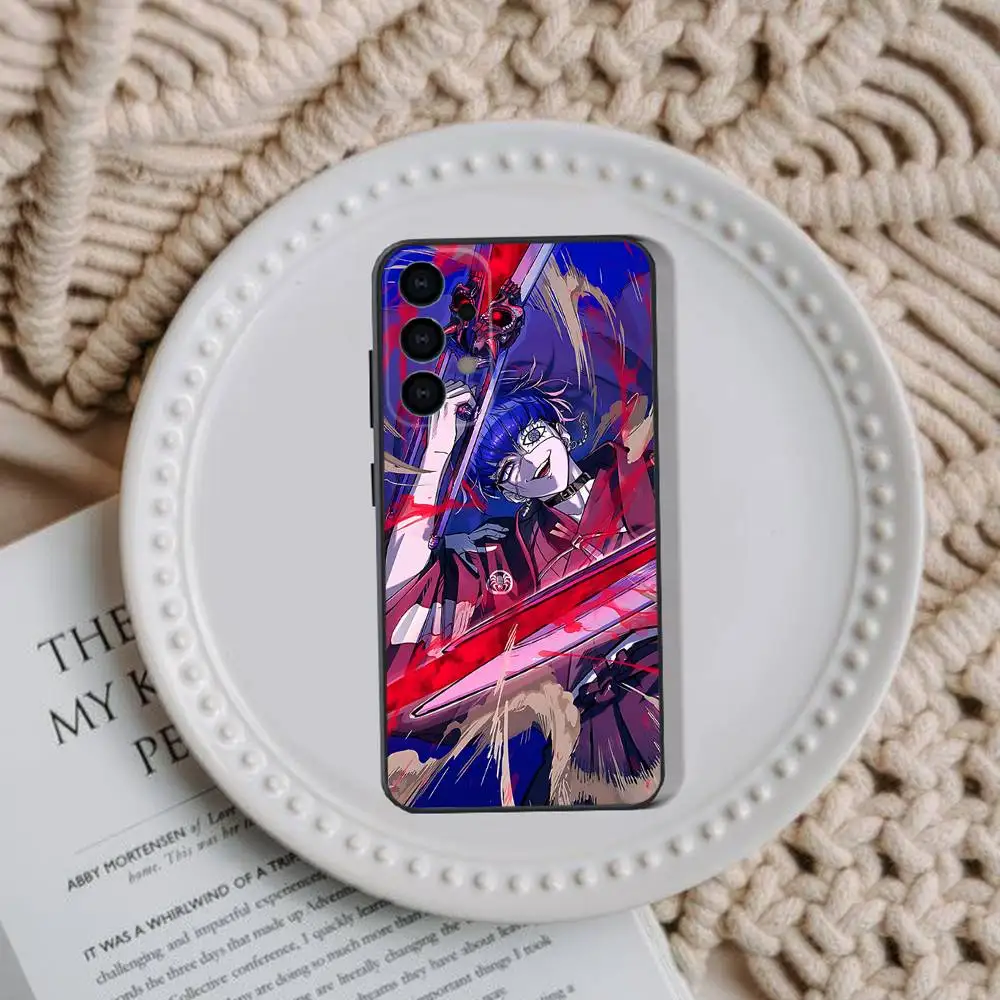 حافظة هاتف The Hundred Line Last Defense Academy لهاتف سامسونج جالاكسي A73,91,80,72,51,53,52,71,22,5G,Note,J7,8,9 غطاء أسود ناعم