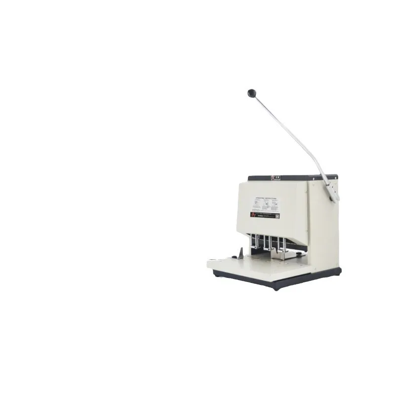 

Movable positioning porous metal manual three-hole file punching financial certificate