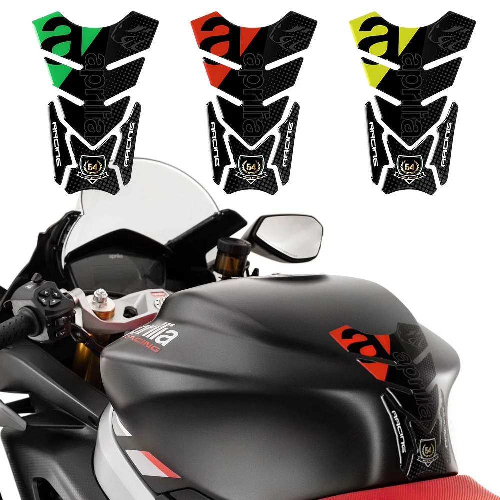 For Aprilia TS660 RSV4 APR Tuono V4 RS 50 125 150 Shiver750 900 3D Fuel Tank Pad Stickers Motorcycle Protector Decal Accessories